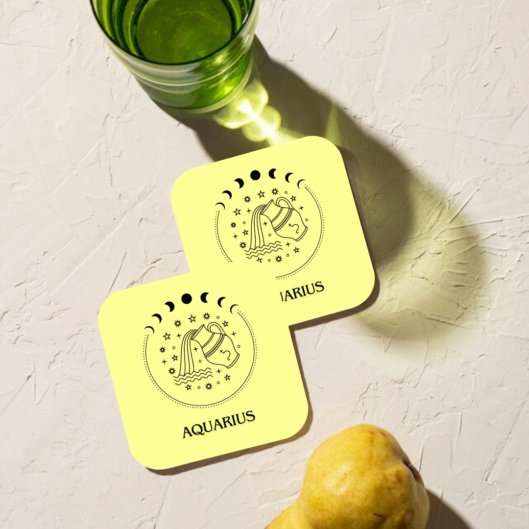 Aquarius Zodiac Coaster