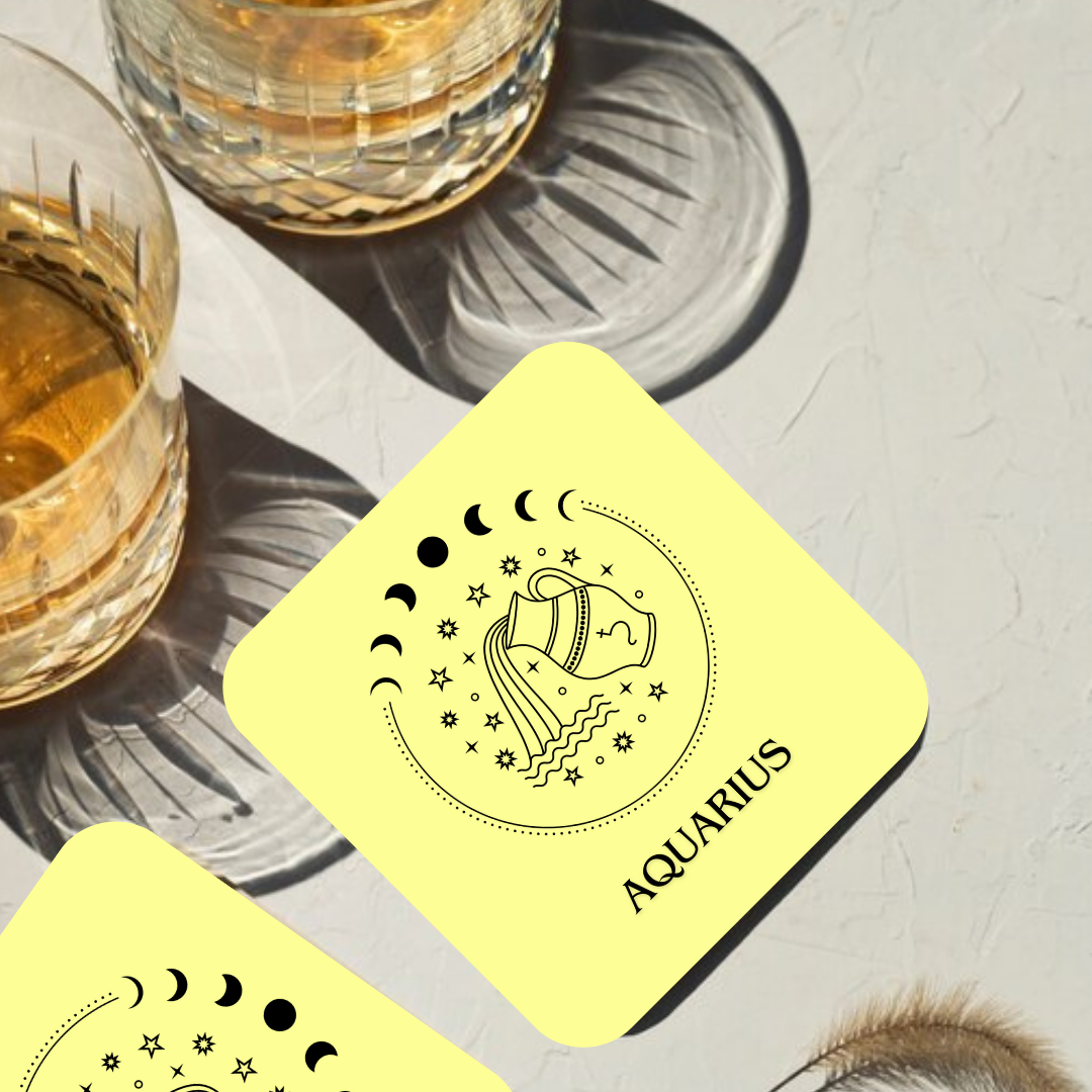 Aquarius Zodiac Coaster