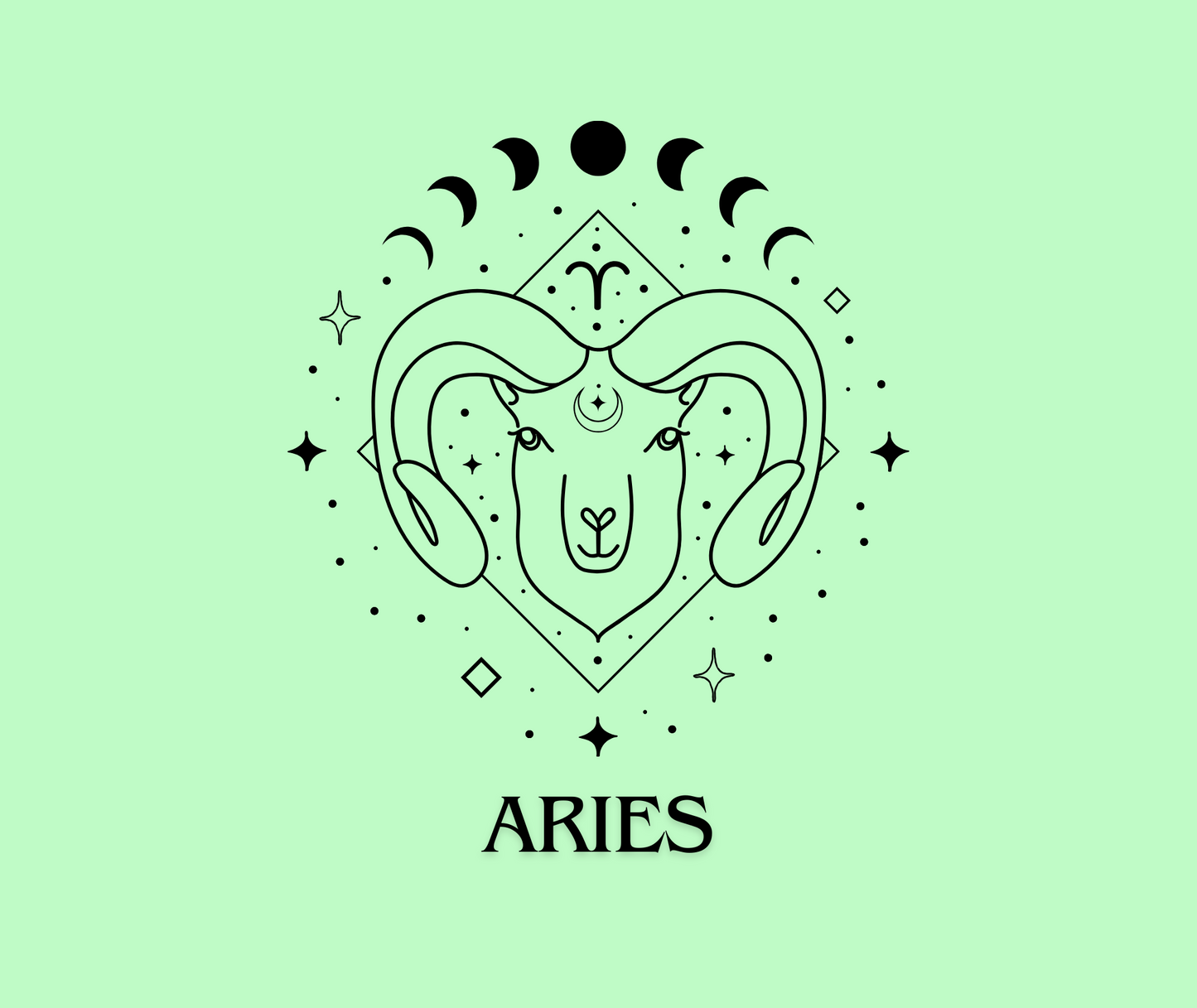 Aries Zodiac Sign Tumbler