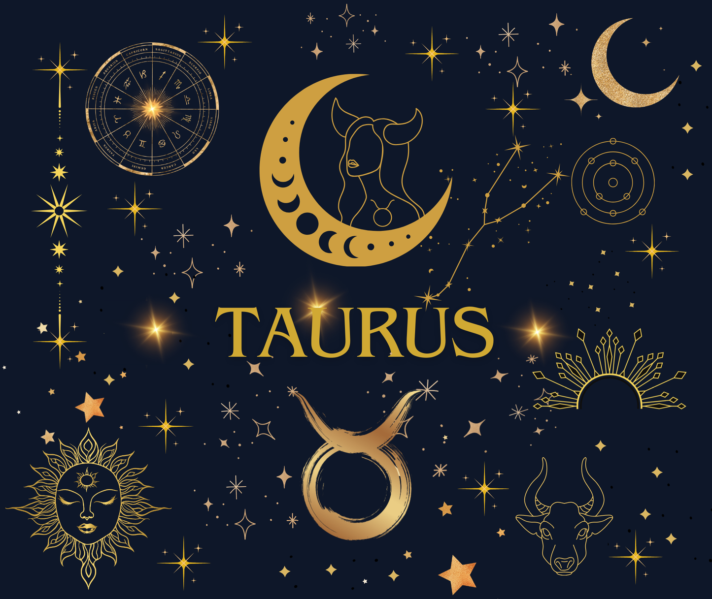 Taurus Zodiac Sign Tumbler