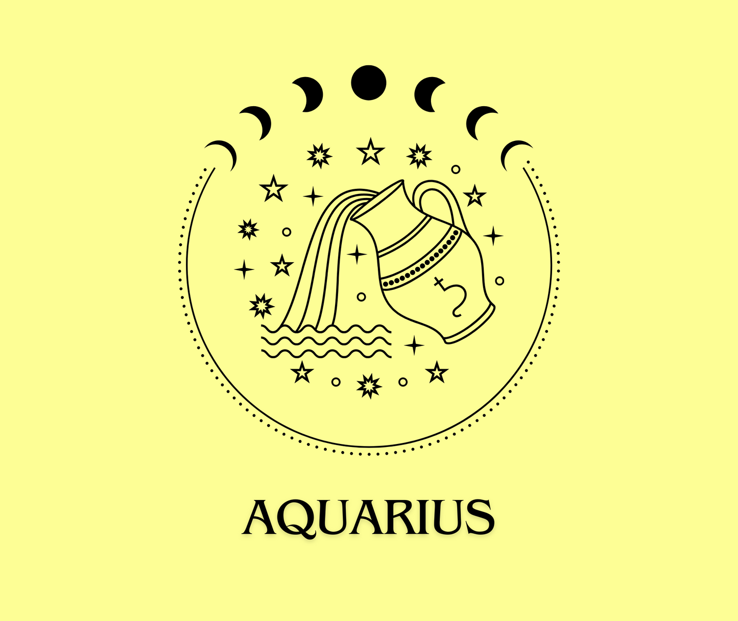 Aquarius Zodiac Sign Tumbler