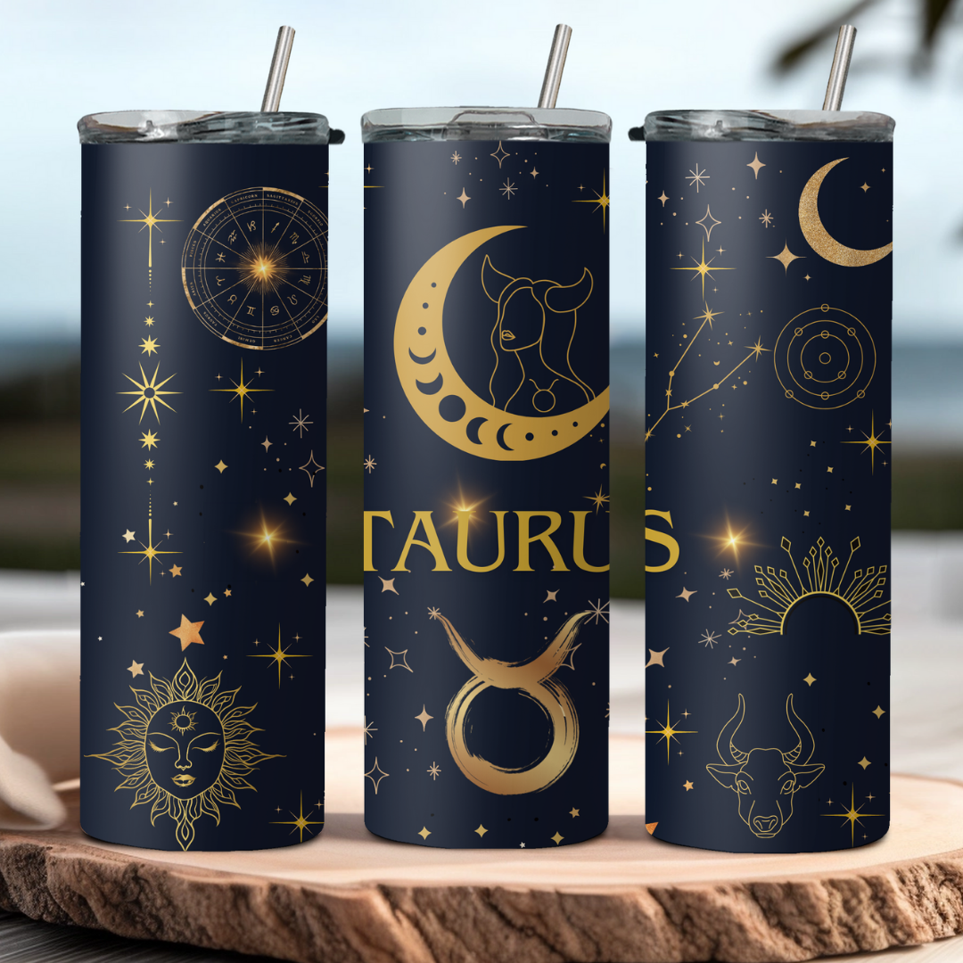 Taurus Zodiac Sign Tumbler