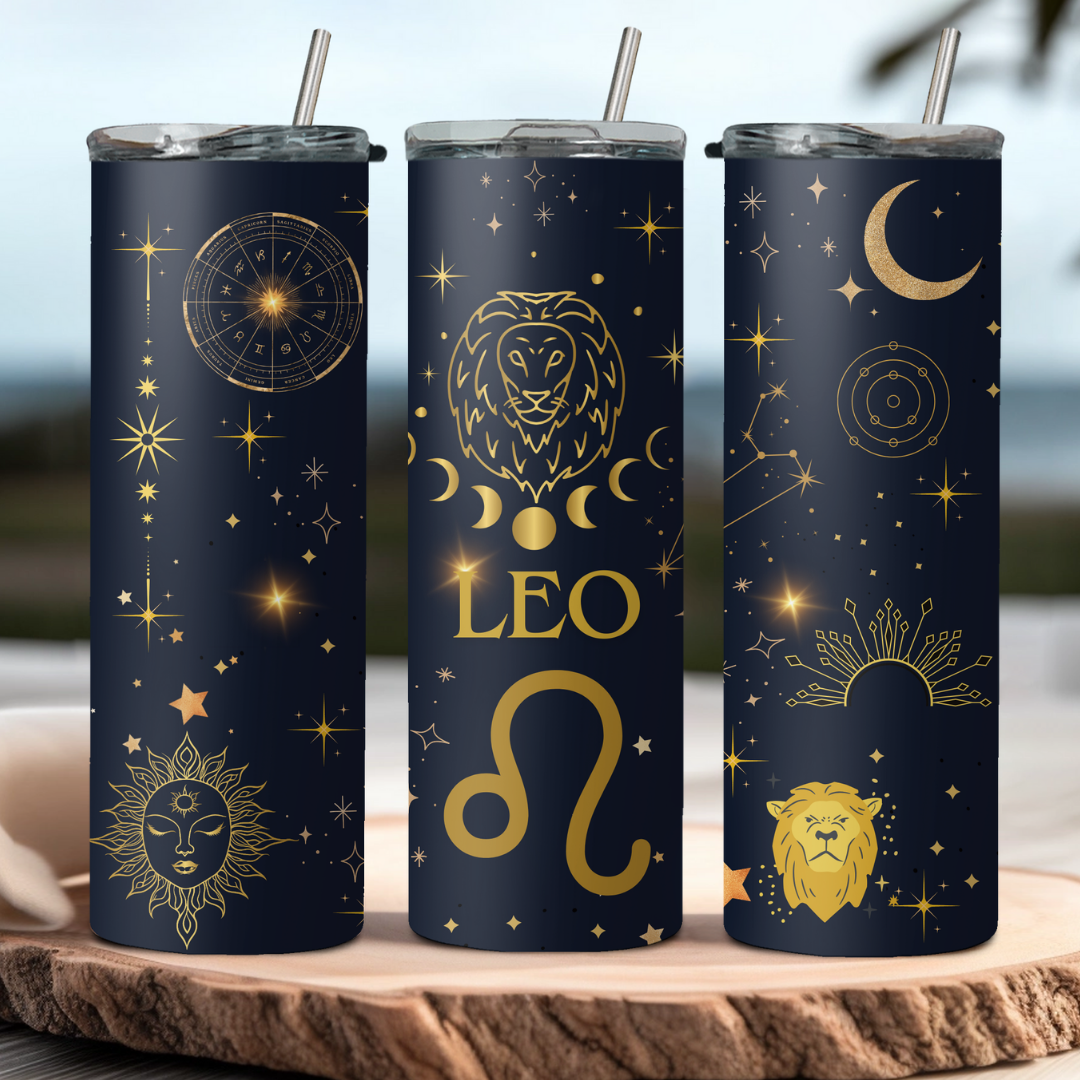 Leo Zodiac Sign Tumbler