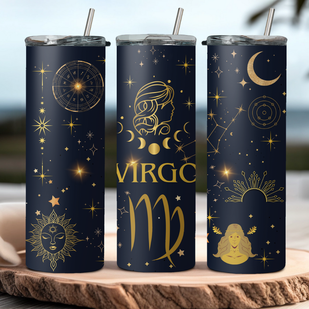 Virgo Zodiac Sign Tumbler