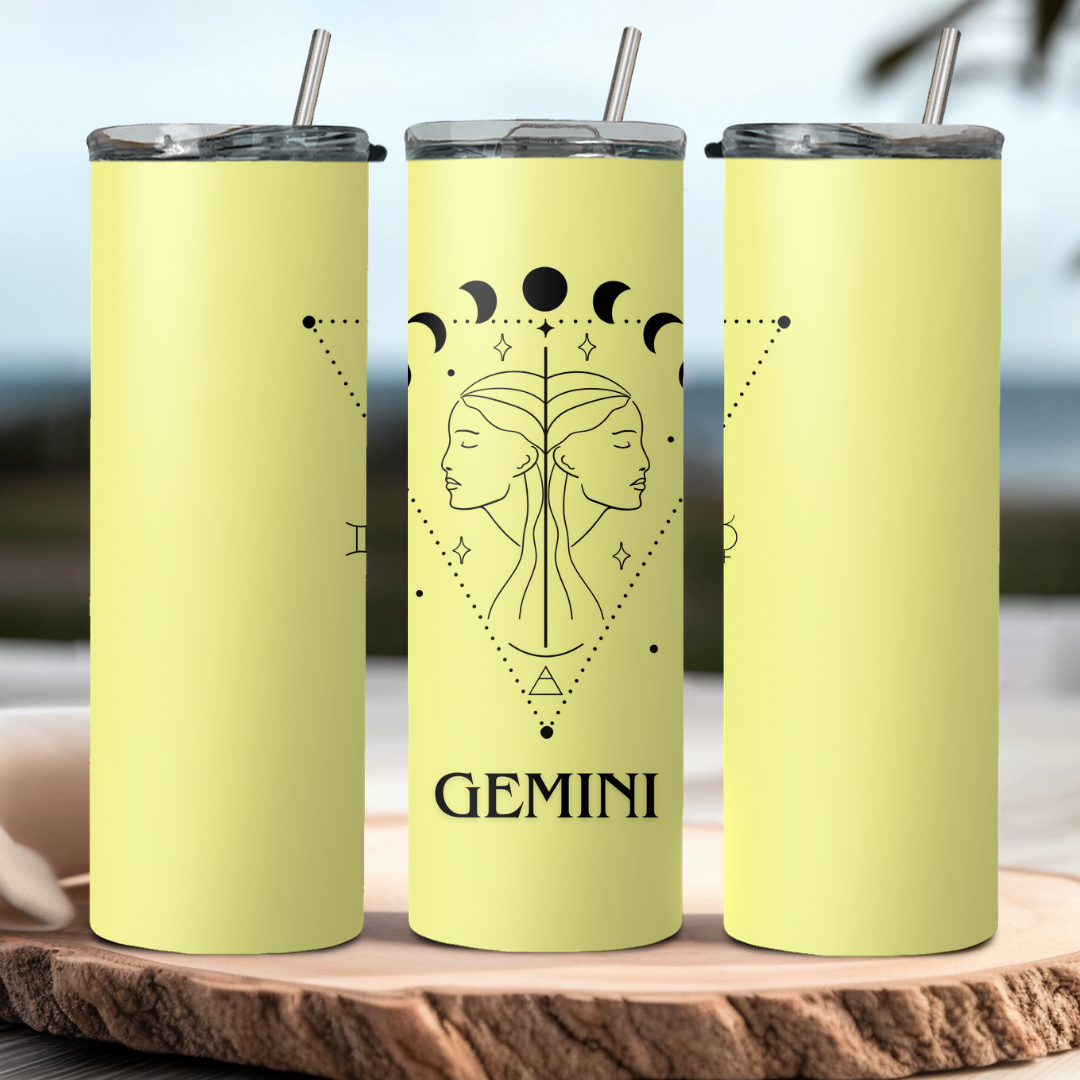 Gemini Zodiac Sign Tumbler