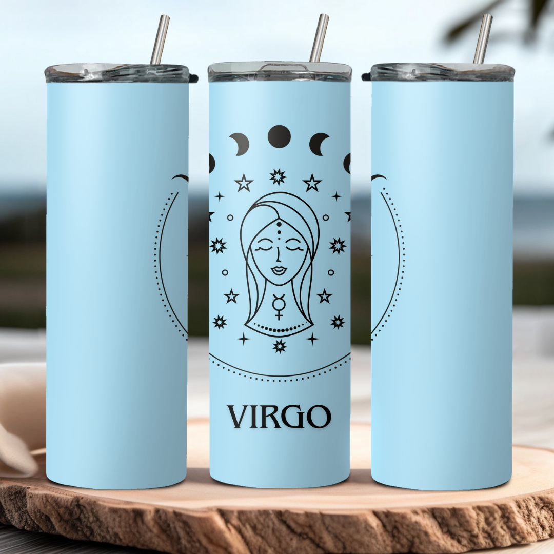 Virgo Zodiac Sign Tumbler