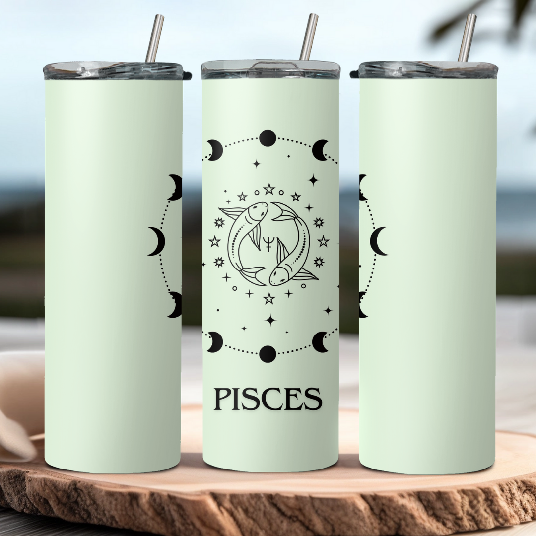 Pisces Zodiac Sign Tumbler