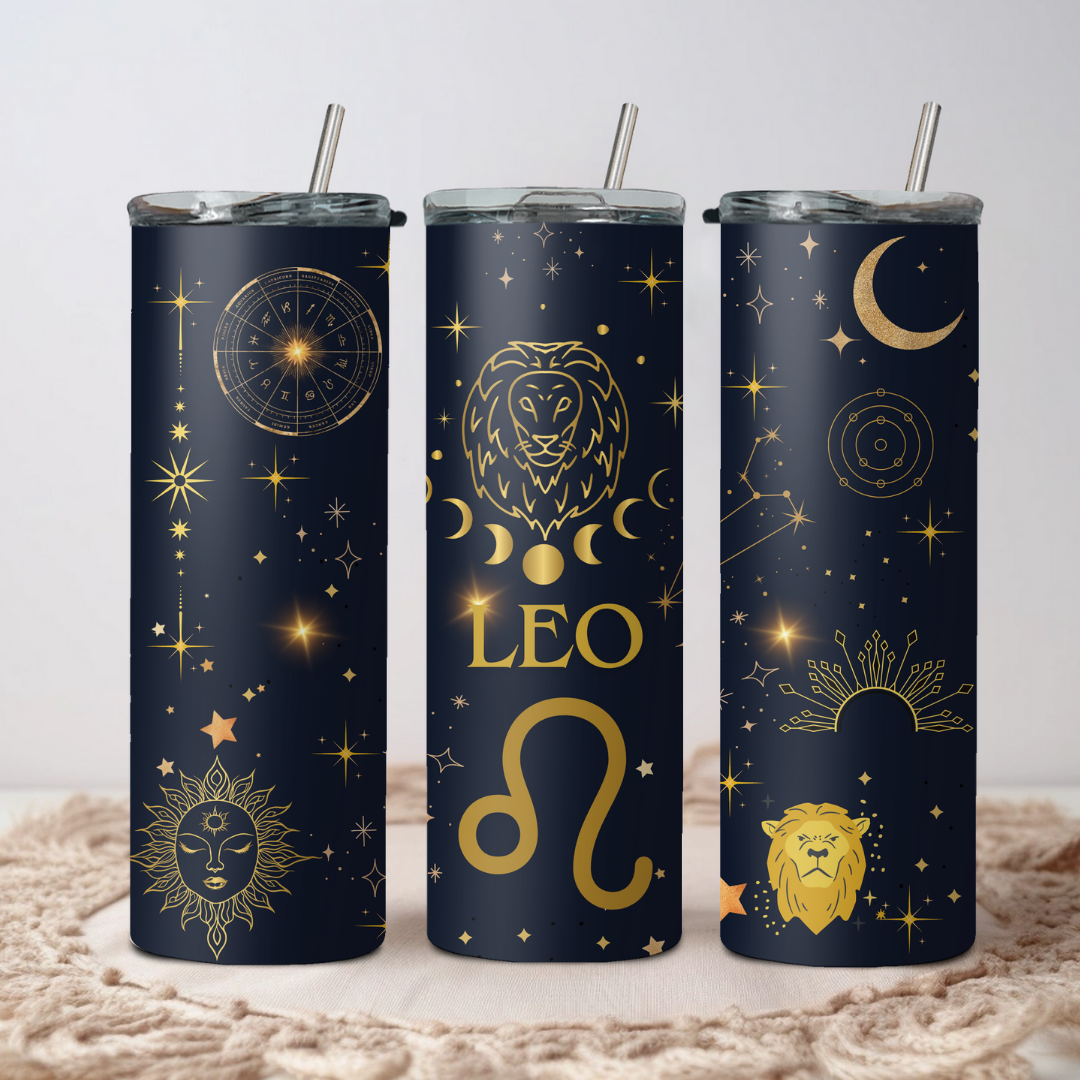 Leo Zodiac Sign Tumbler