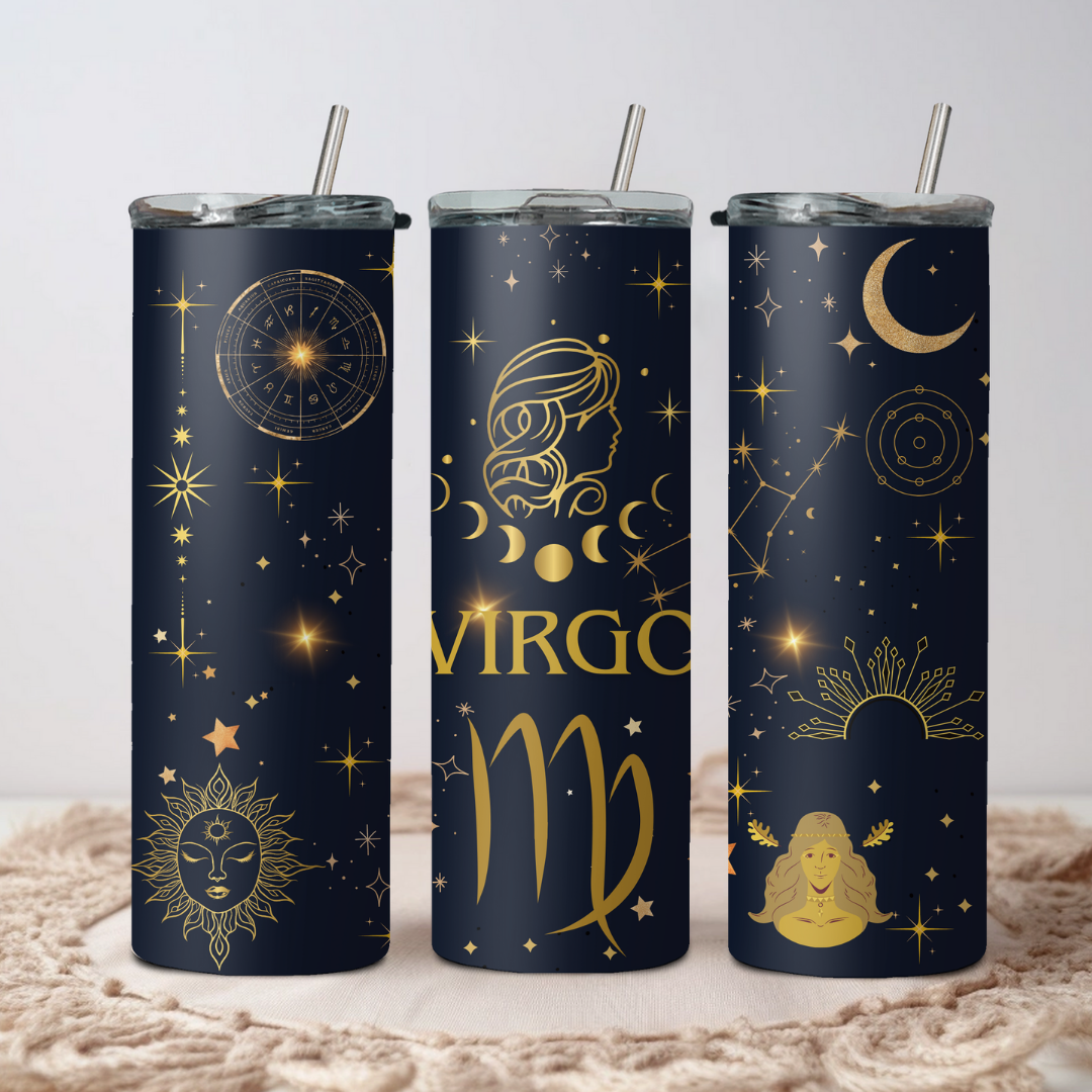 Virgo Zodiac Sign Tumbler