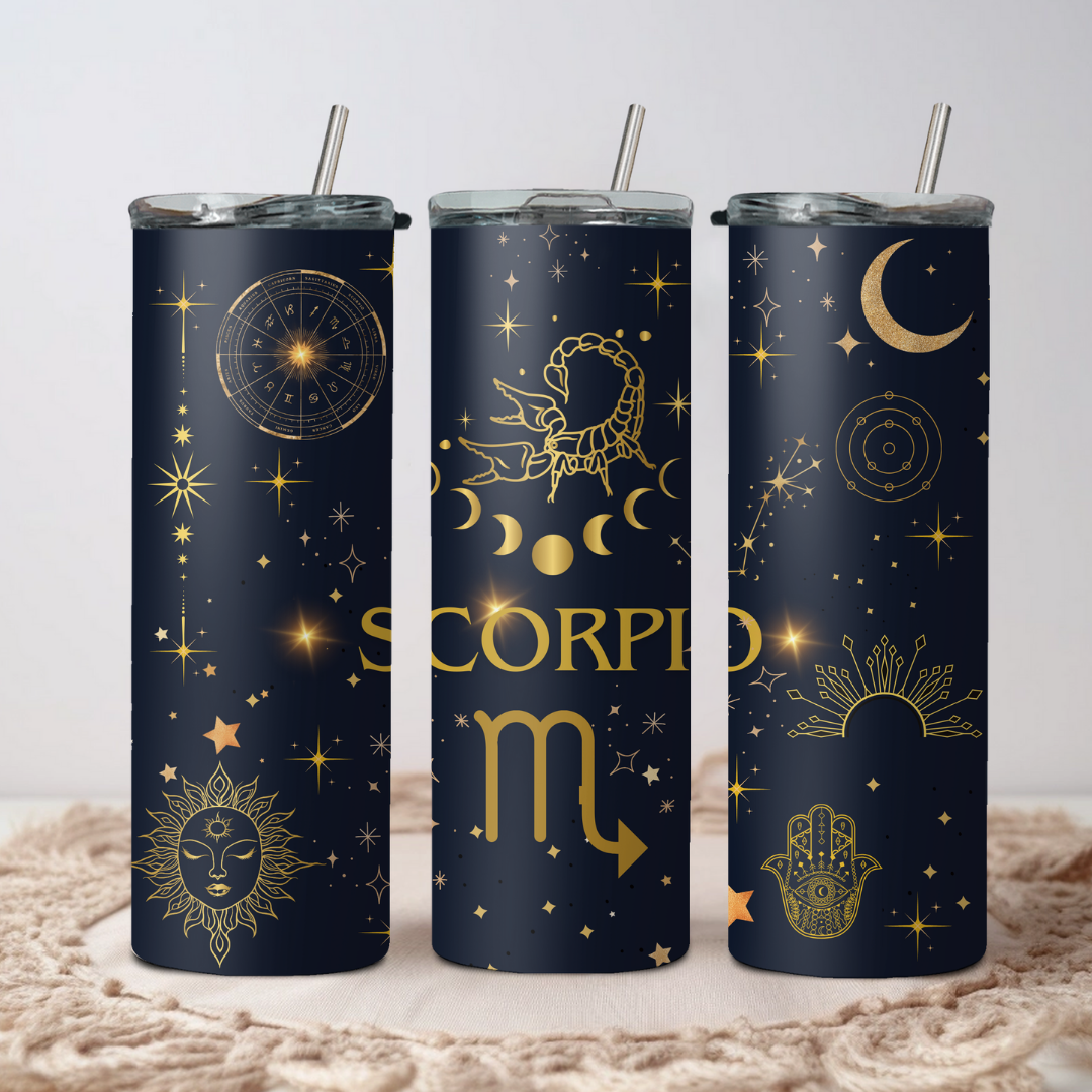 Scorpio Zodiac Sign Tumbler