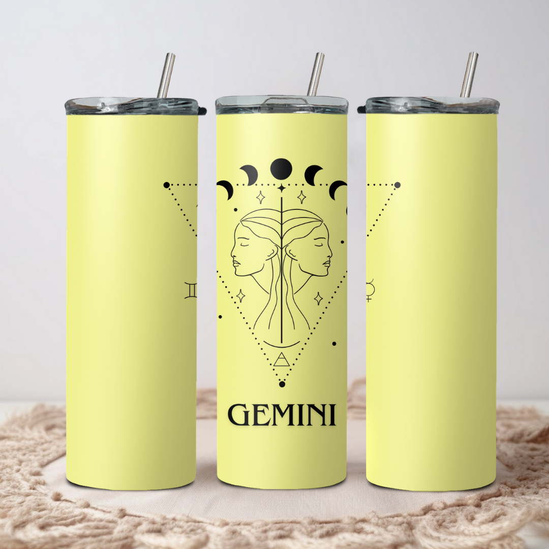 Gemini Zodiac Sign Tumbler