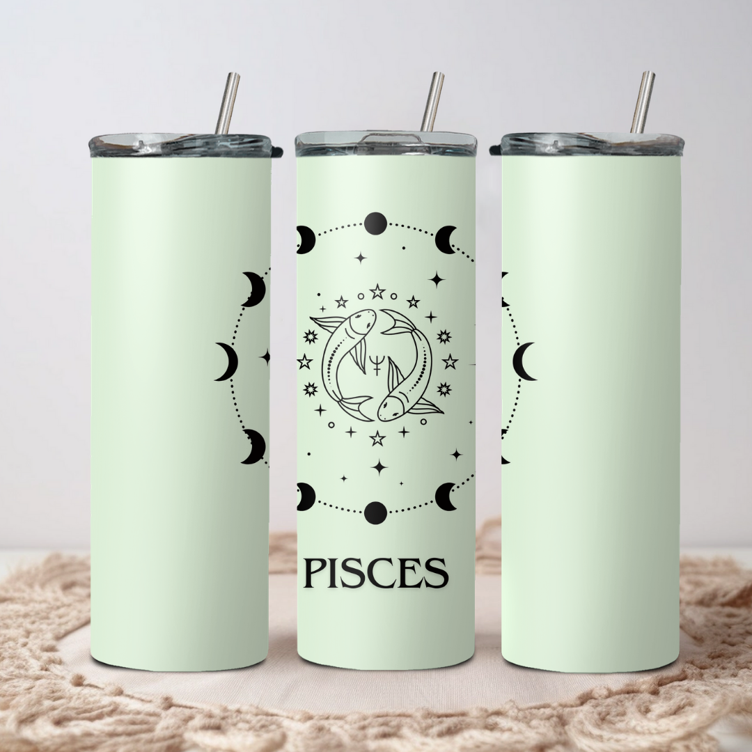 Pisces Zodiac Sign Tumbler