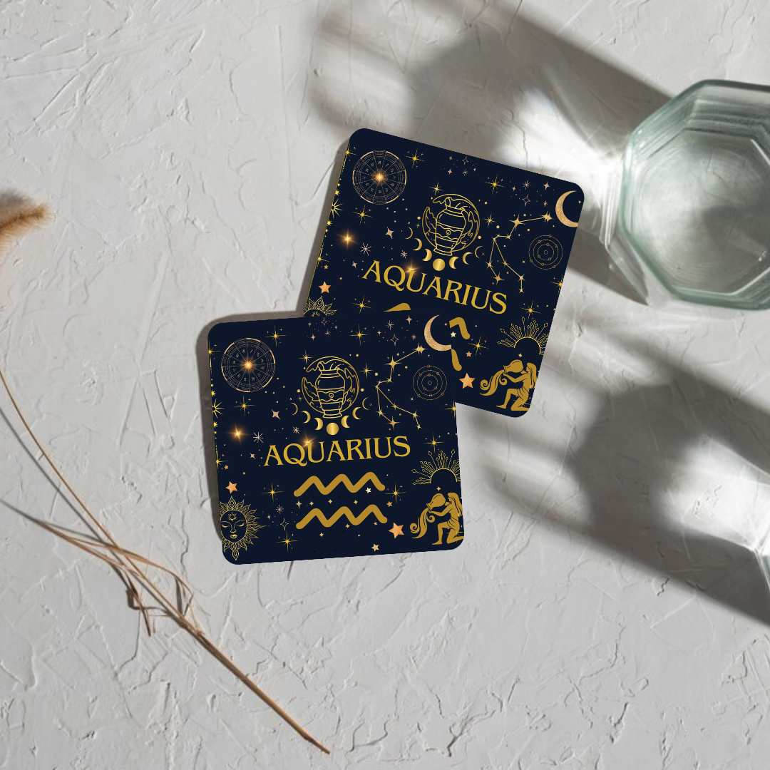 Aquarius Zodiac Coaster