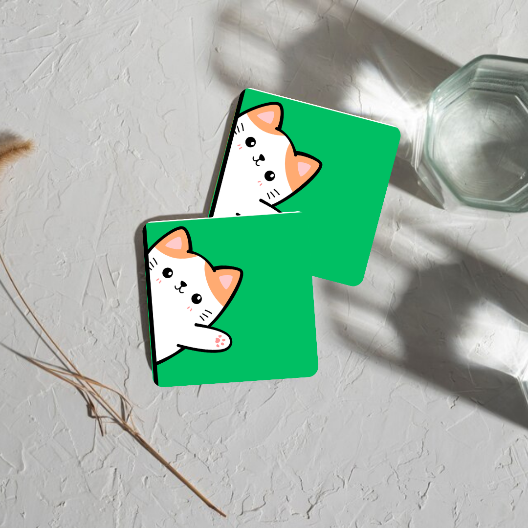 Peek-a-boo Cat Coaster