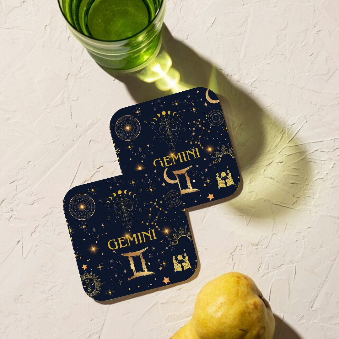 Gemini Zodiac Coaster