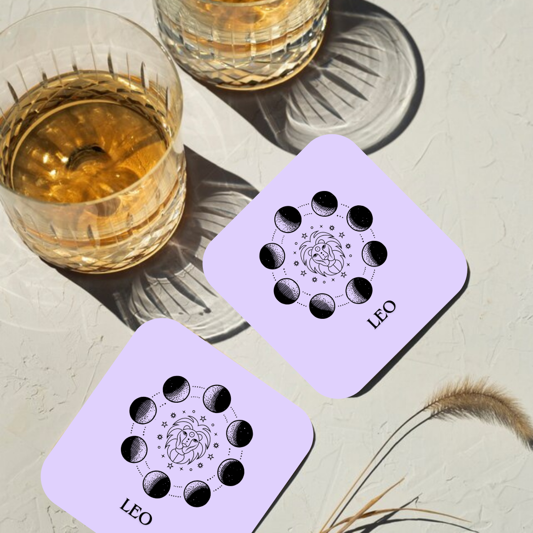Leo Zodiac Coaster