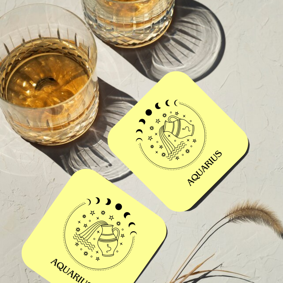 Aquarius Zodiac Coaster