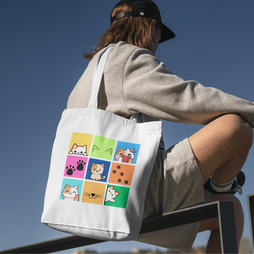 Purr-fectly Chic Cat Tote Bag