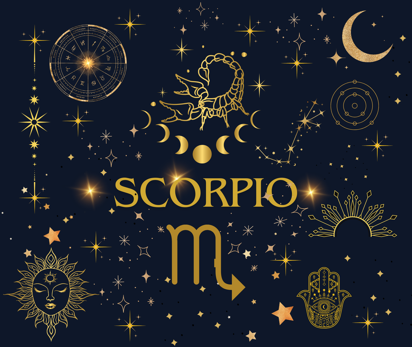 Scorpio Zodiac Sign Tumbler
