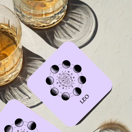 Leo Zodiac Coaster
