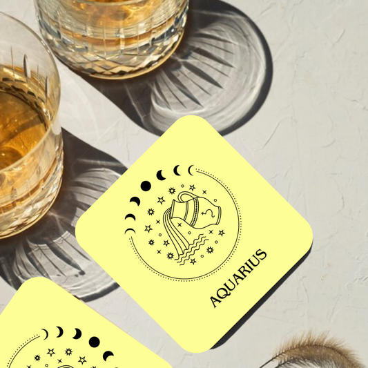 Aquarius Zodiac Coaster
