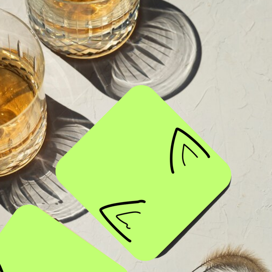 Purr-fect Cat Ears Coaster