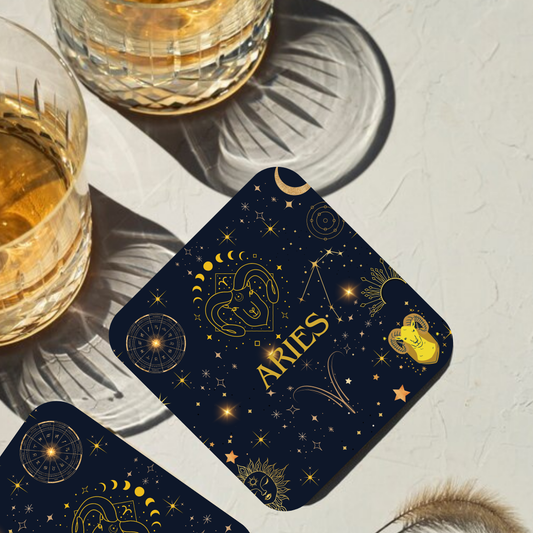 Aries Zodiac Coaster