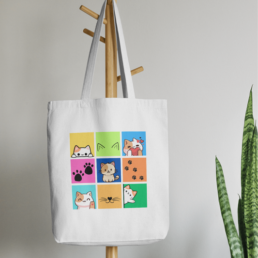 Purr-fectly Chic Cat Tote Bag