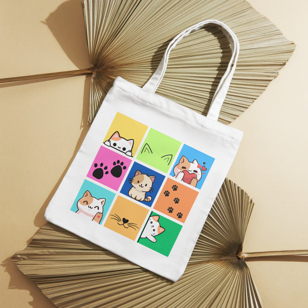 Purr-fectly Chic Cat Tote Bag