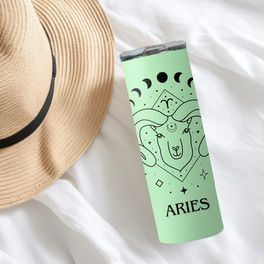 Aries Zodiac Sign Tumbler