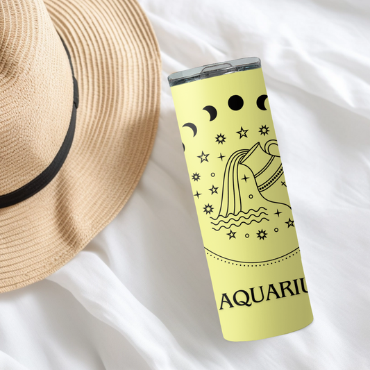 Aquarius Zodiac Sign Tumbler