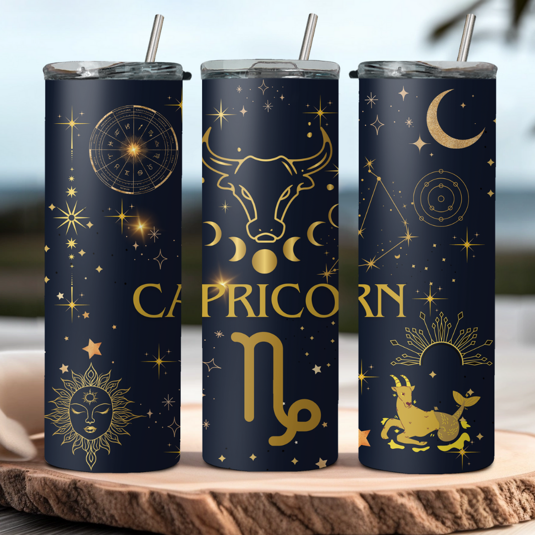 Capricorn Zodiac Sign Tumbler