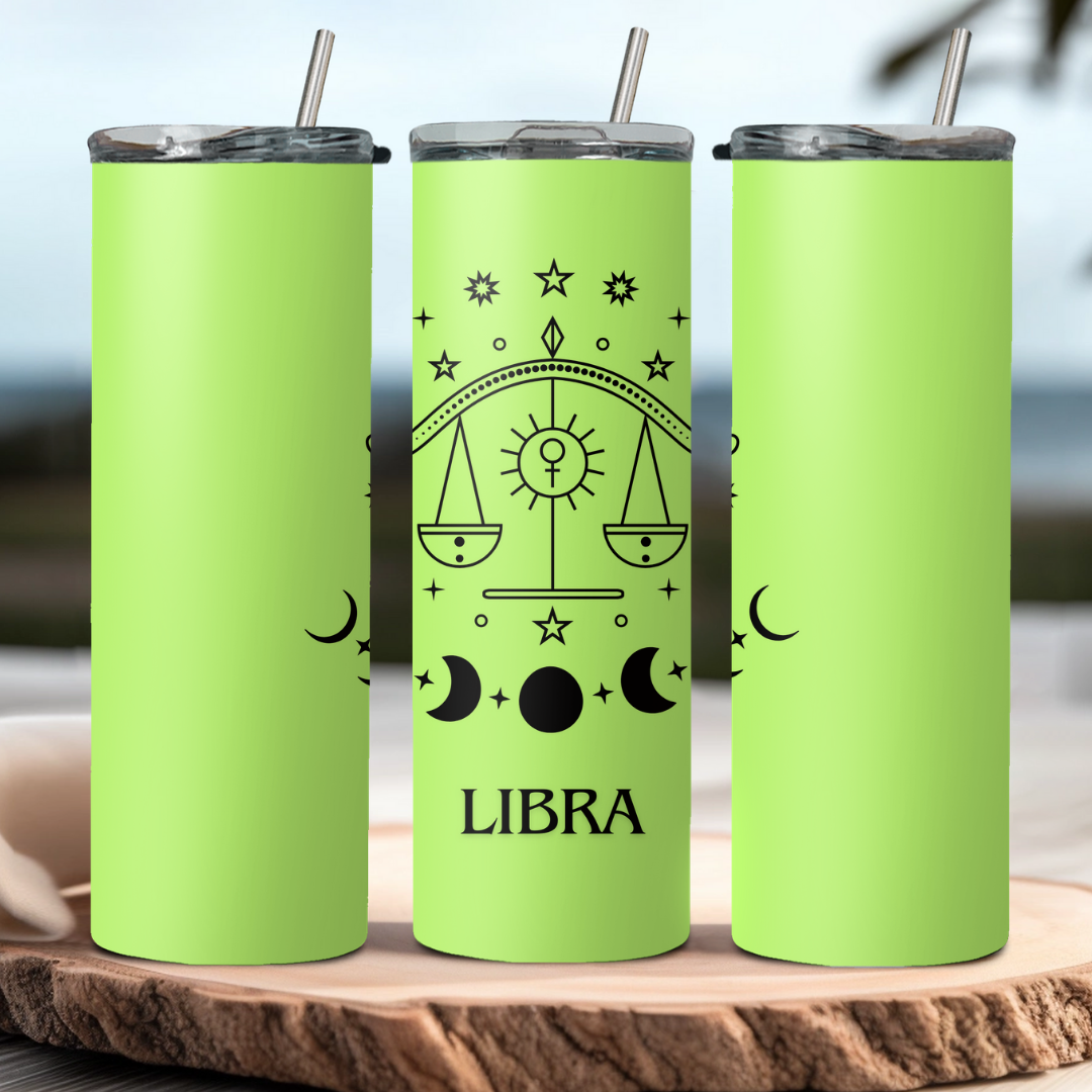 Libra Zodiac Sign Tumbler