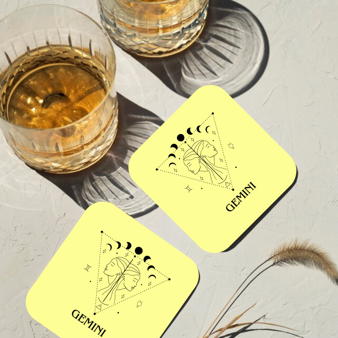 Gemini Zodiac Coaster